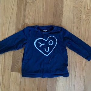 Gap I ❤️ U long-sleeve tee 18/24 months